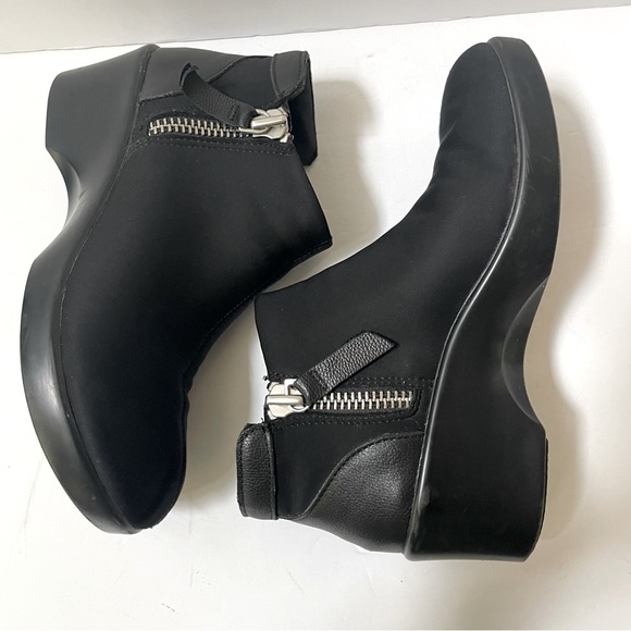 Alegria Sloan Zip Wedge Stretch Ankle Boot Size 6-6.5/EU 36 - Picture 6 of 16